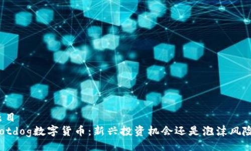 题目
Hotdog数字货币:新兴投资机会还是泡沫风险?